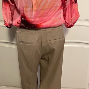 Tan pinstripe dress pants 6R
